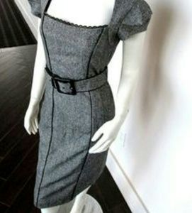 BEBE  Rare wool pin up  executive's dress